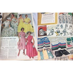 1958 13x9 900 Pg Montgomery Ward Woman Men Fashion Home Shoes Automotive Catalog